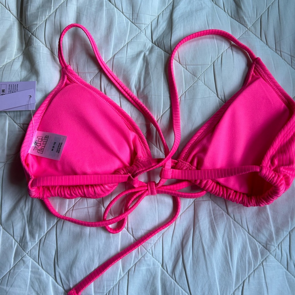 Pink Triangle Target Bikini Top - Picture 5 of 6